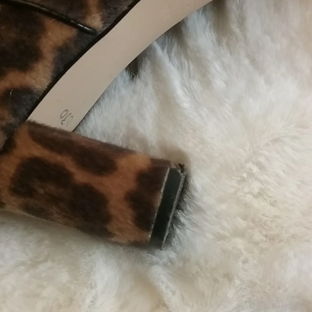 Nine West Cheetah print ankle Boots - Picture 5 of 5